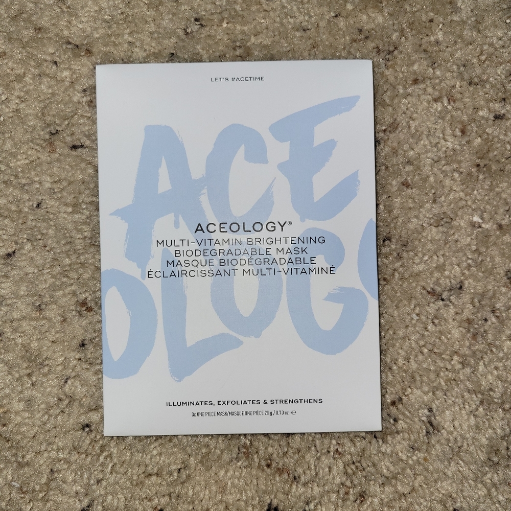 ACEOLOGY multi-vitamin brightening masks set of 3 (Unopened)